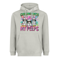 Moon Dust chilling with my peeps easter bunnies cowgirl cowg Heavyweight Hoodie - CowGirlArtShop
