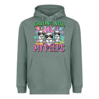 Sage chilling with my peeps easter bunnies cowgirl cowg Heavyweight Hoodie - CowGirlArtShop