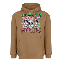 Toasted Coconut chilling with my peeps easter bunnies cowgirl cowg Heavyweight Hoodie - CowGirlArtShop