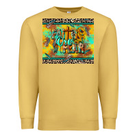 Antique Gold faith over fear Premium Sweatshirt - CowGirlArtShop