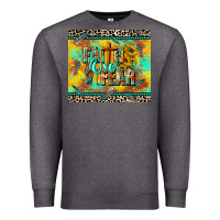 Charcoal Heather faith over fear Premium Sweatshirt - CowGirlArtShop