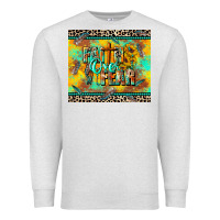 Oatmeal Heather faith over fear Premium Sweatshirt - CowGirlArtShop