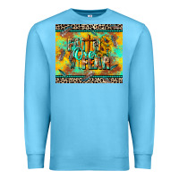 Ocean Blue faith over fear Premium Sweatshirt - CowGirlArtShop