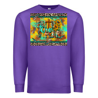 Purple faith over fear Premium Sweatshirt - CowGirlArtShop