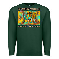 Sports Green faith over fear Premium Sweatshirt - CowGirlArtShop