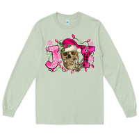 Matcha Pink Christmas Joy skeleton Long Sleeve Tee - NancyCooperArtShop