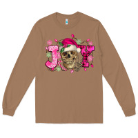 Toasted Coconut Pink Christmas Joy skeleton Long Sleeve Tee - NancyCooperArtShop