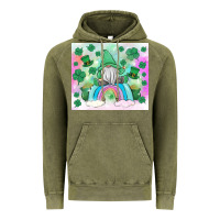 Vintage Olive st patrick's gnome Vintage Hoodie - MaliasSmallBusiness