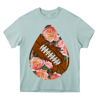 American Football And Western Roses Teardrop Heavy Core Tee | Teevron