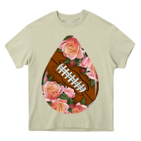 Mossy american football and western roses teardrop Heavy Core Tee - BundleAndBundleShop
