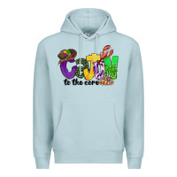 Blue Mist cajun to the core mardi gras Premium Hoodie - CowGirlArtShop
