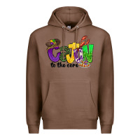Chestnut cajun to the core mardi gras Premium Hoodie - CowGirlArtShop