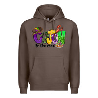 Coffee cajun to the core mardi gras Premium Hoodie - CowGirlArtShop