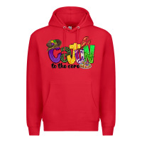 Red cajun to the core mardi gras Premium Hoodie - CowGirlArtShop