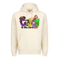 Tofu cajun to the core mardi gras Premium Hoodie - CowGirlArtShop