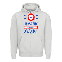 Dove Grey I Have The Best Mom Ever Zipper Hoodie - Bettercallsaul