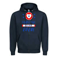 Navy I Have The Best Mom Ever Zipper Hoodie - Bettercallsaul