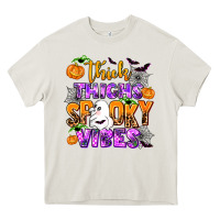 Cream thick thighs spooky vibes Heavy Core Tee - AdoDesignShop