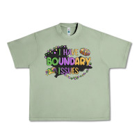 Oil Green ı have boundary ıssues Urban Heavy Tee - MaliasSmallBusiness