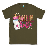 Army Green milkaholic girls Classic Tee - NancyCooperArtShop