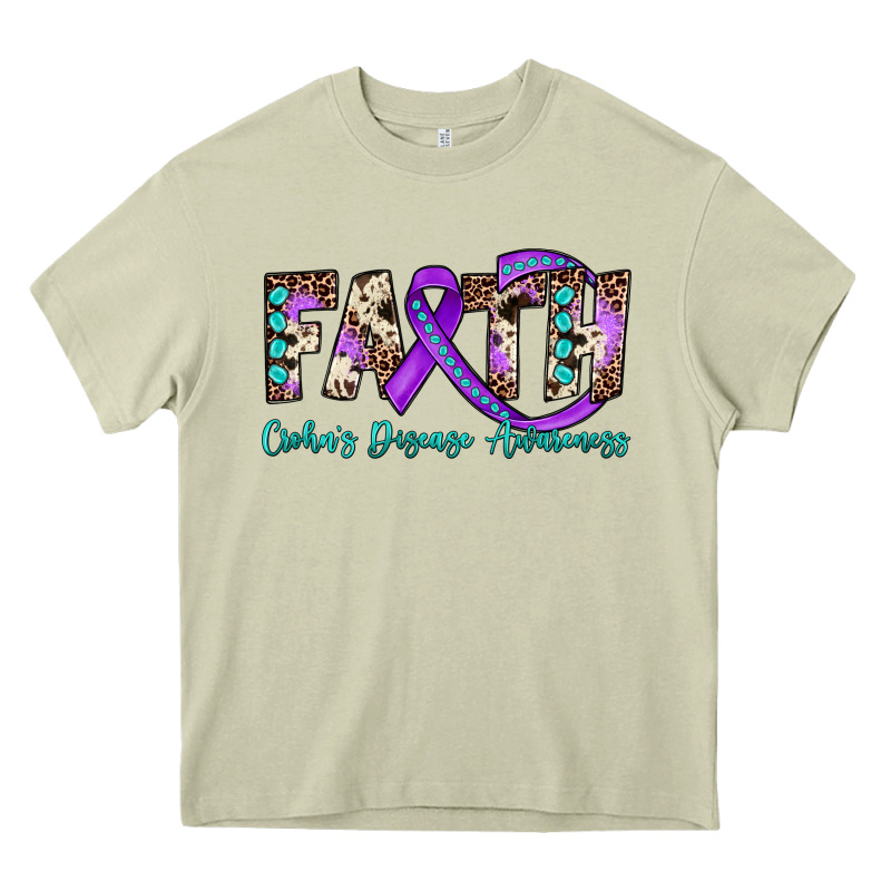 Faith Crohn's Disease Awareness Heavy Core Tee by JahusDesignShop | Teevron