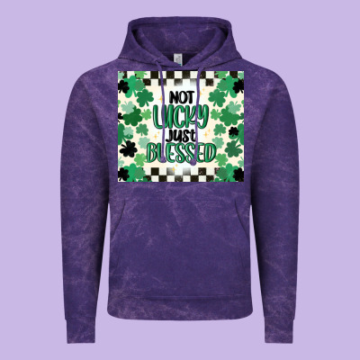 Not Lucky Just Blessed Vintage Hoodie Designed By Maliassmallbusiness