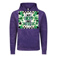 Cloud Purple not lucky just blessed Vintage Hoodie - MaliasSmallBusiness