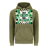 Vintage Olive not lucky just blessed Vintage Hoodie - MaliasSmallBusiness