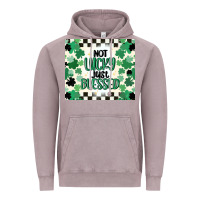 Vintage Zinc not lucky just blessed Vintage Hoodie - MaliasSmallBusiness