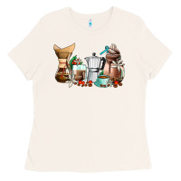Bone coffee tools coffee cups Ladies Tee - AdoDesignShop