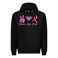 Black peace love cure Premium Hoodie - JahusDesignShop