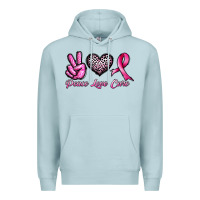 Blue Mist peace love cure Premium Hoodie - JahusDesignShop