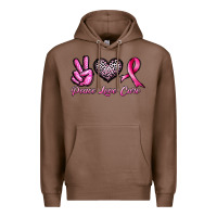 Chestnut peace love cure Premium Hoodie - JahusDesignShop