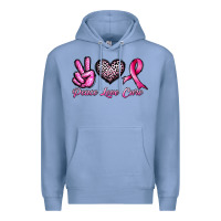 Colony Blue peace love cure Premium Hoodie - JahusDesignShop