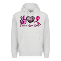 Dove Grey peace love cure Premium Hoodie - JahusDesignShop