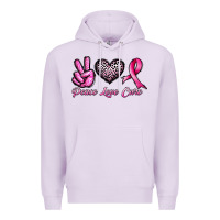 Lilac peace love cure Premium Hoodie - JahusDesignShop