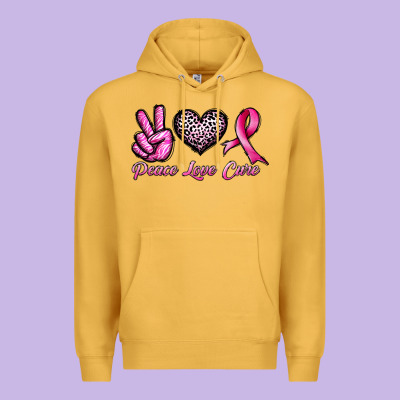 Peace Love Cure Premium Hoodie Designed By Jahusdesignshop