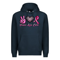 Navy peace love cure Premium Hoodie - JahusDesignShop