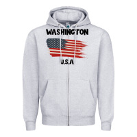 Heather Grey Washington Zipper Hoodie - Bettercallsaul