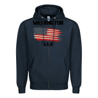 Navy Washington Zipper Hoodie - Bettercallsaul