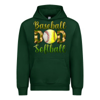Forest Green Baseball Dad Softball Urban Hoodie - BundleAndBundleShop