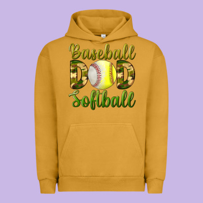Baseball Dad Softball Urban Hoodie Designed By Bundleandbundleshop