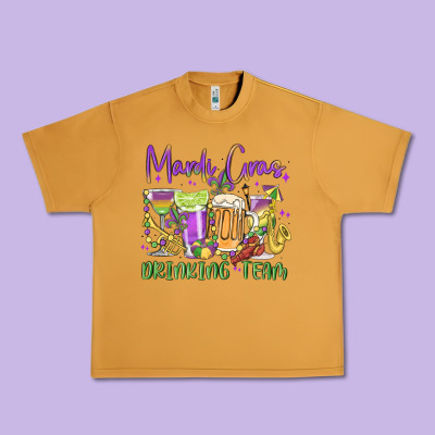 Mardi Gras Drinking Team Urban Heavy Tee Designed By Maliassmallbusiness
