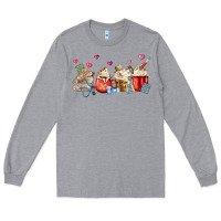 Heather Grey Nurse Coffee Cups Long Sleeve Tee - MaliasSmallBusiness