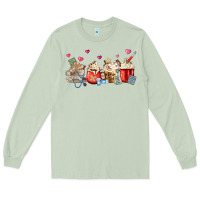 Matcha Nurse Coffee Cups Long Sleeve Tee - MaliasSmallBusiness