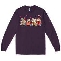 Plum Nurse Coffee Cups Long Sleeve Tee - MaliasSmallBusiness