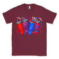 Burgundy american obsessive cup Classic Tee - CowhideDigitalArt