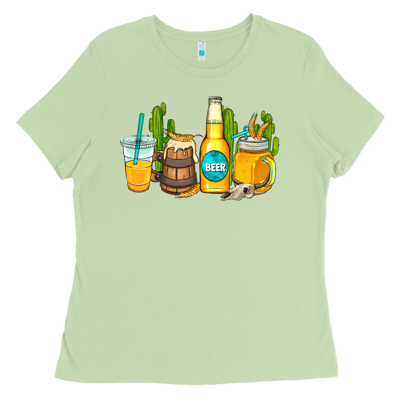 Beer Coffee Cups Ladies Tee by AdoDesignShop | Teevron