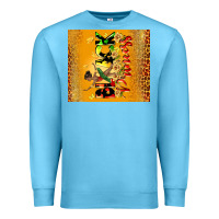 Ocean Blue black princess Premium Sweatshirt - CowGirlArtShop