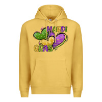 Antique Gold mardi gras heart Premium Hoodie - CowGirlArtShop